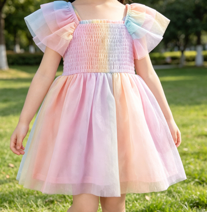 Baby Girls' Short-Sleeve Fashion Dress