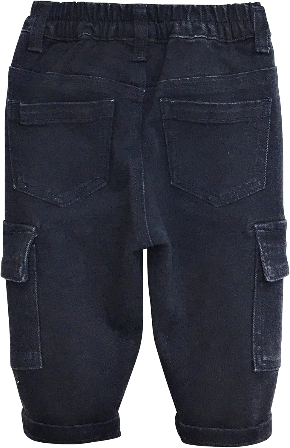 Boys' Elastic-Waist Stretch Cargo Jeans - Image 2