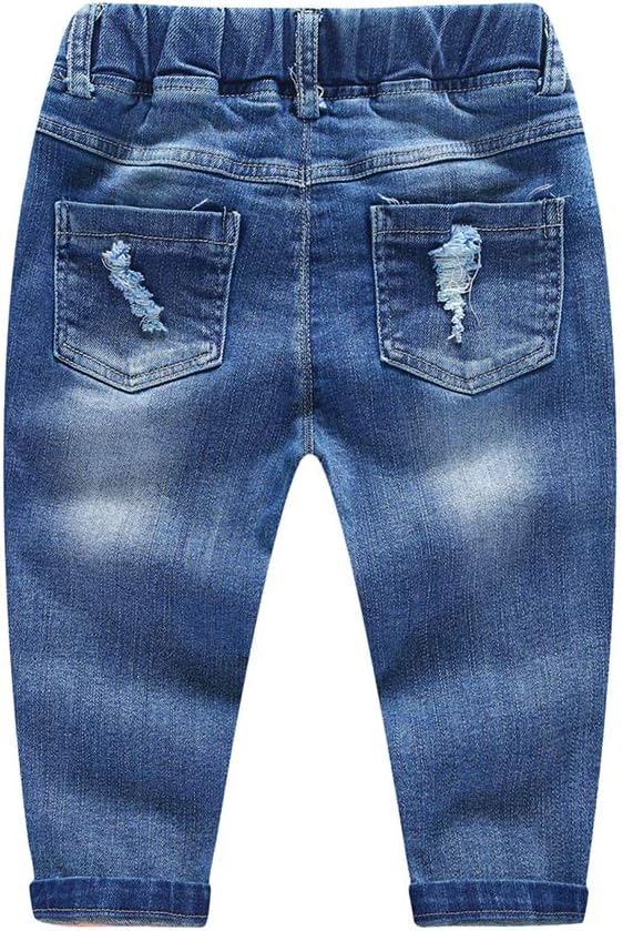 Boys' Elastic-Waist Distressed Jeans - Image 2